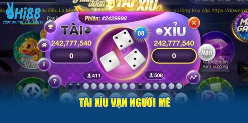 Tài xỉu vạn người mê